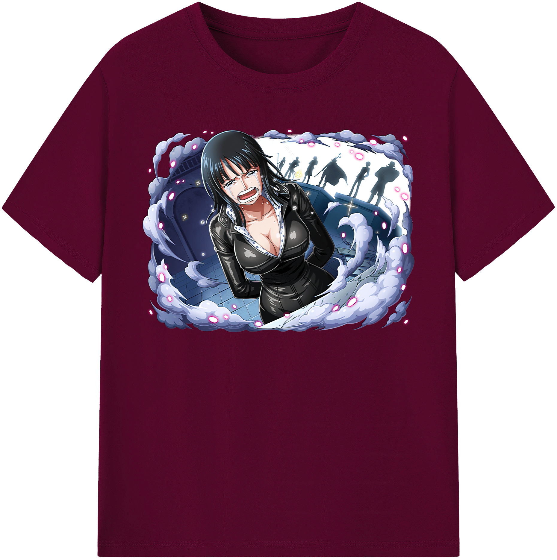 ワンピース ニコ・ロビン ONE PIECE Nico Robin レディースカジュアルプリントTシャツ（綿100％）
